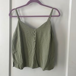 Green Cropped Cami